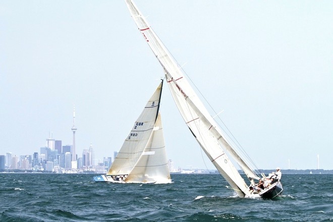 Crossing tacks and Toronto skyline © Joaquim Santos http://www.eye4photos.ca